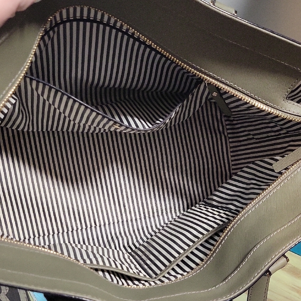 Kate Spade Olive Green Tote Bag - Picture 2 of 4